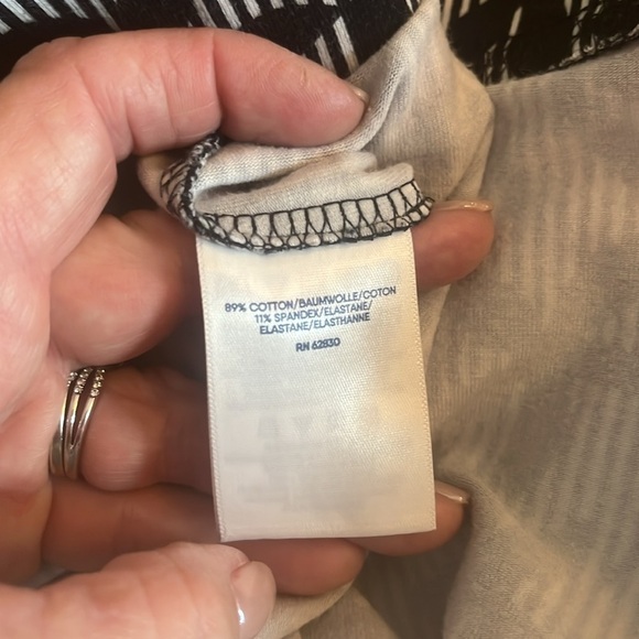 Lands' End Monochrome Patterned Pants leggings size 1X  preowned - Picture 6 of 6
